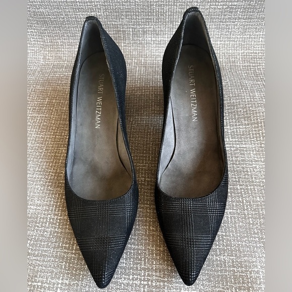 Stuart Weitzman Classic Flex pointy toe block heel size 9 - Picture 3 of 11